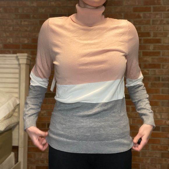 NWT Pink Calvin Klein Turtleneck Sweater Size M - Picture 2 of 7